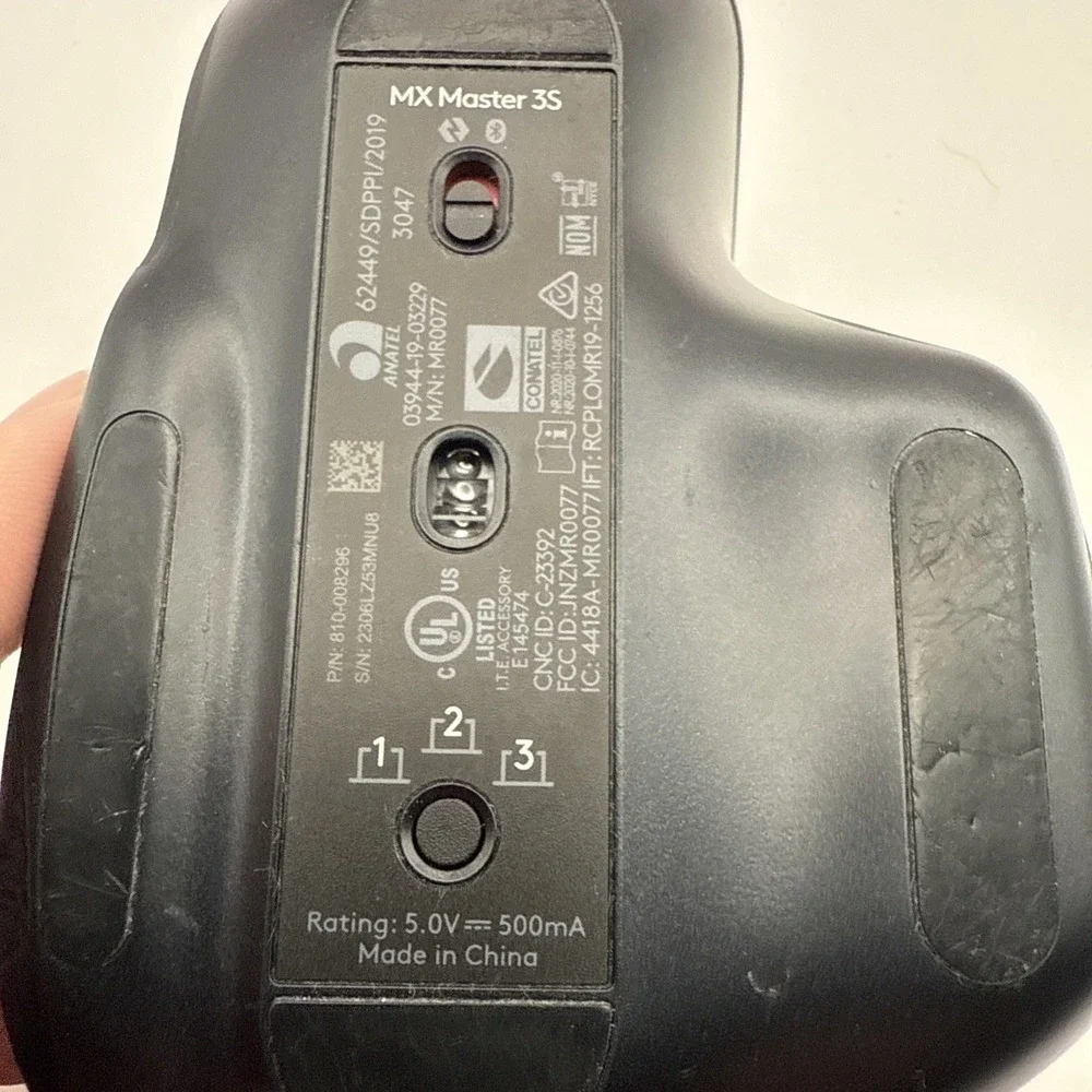 Logitech MX Master 3 for Mac Wireless Bluetooth Optical Mouse Black Scroll Wheel
